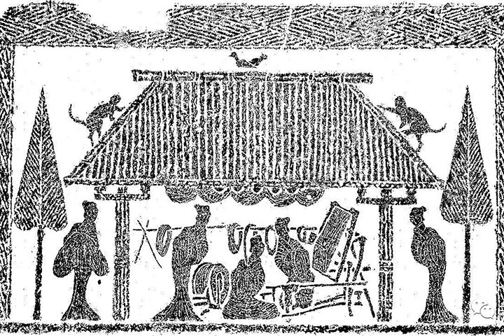 Rubbing of Han stone relief